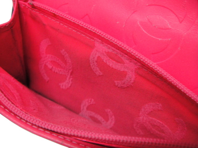 □CHANEL シャネル□カンボンライン□長財布□黒x黒xピンク □CHANEL シャネル□カンボンライン□長財布□黒x黒xピンク